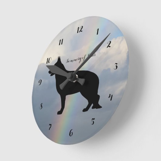 Deutsche Gedenkmauer-Uhr Runde Wanduhr (Winkel)