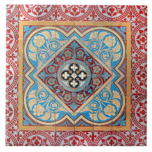Deutsche geometrische Kunst im Jugendstil Fliese