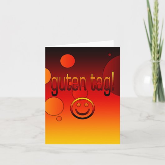 Deutsche Geschenke: Guten Tag Karte (Vorderseite)