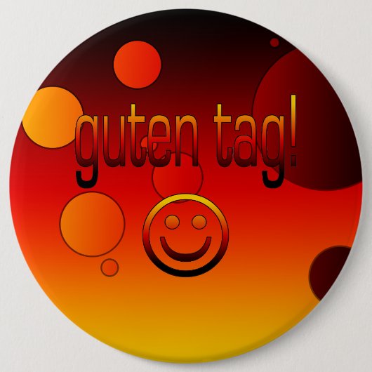 Deutsche Geschenke: Hallo/Guten Umbau-Gesicht Button (Vorderseite)