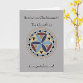 Deutsche Glückwünsche Karte (Gelbe Blume)