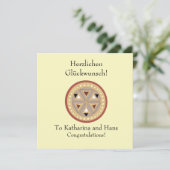 Deutsche Glückwünsche Karte (Stehend Vorderseite)