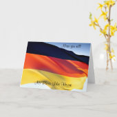 deutsche Grußkarten Karte (Gelbe Blume)