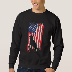 Deutsche Hirte 4. Juli Patriotische Amerikaner USA Sweatshirt