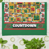 Deutsche Hirte Countdown Weihnachtsadvent Dog Geschirrtuch (Gefaltet)