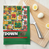 Deutsche Hirte Countdown Weihnachtsadvent Dog Geschirrtuch (Viertel Falte)