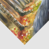 Deutsche Hirte Herbstsaison Wasserfarbe Seidenpapier (Detail)