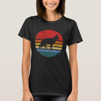 Deutsche Hirte Retro Sonnenuntergang Not leidende T-Shirt