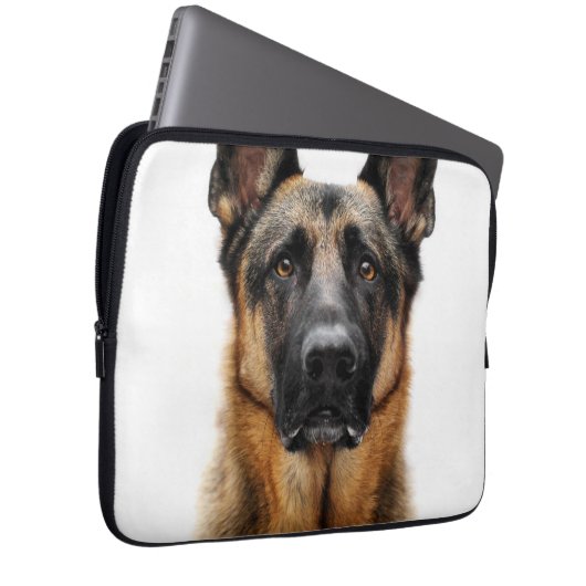 Deutsche Hirte sitzen Laptopschutzhülle (Vorne Rechts)