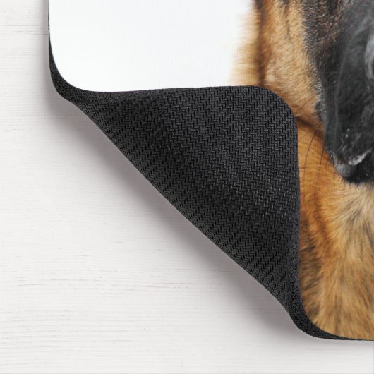 Deutsche Hirte sitzen Mousepad (Ecke)