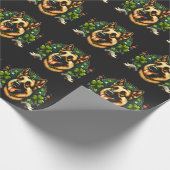 Deutsche Hirte St Patrick's Day Shepherd Dog Gesch Geschenkpapier (Ecke)