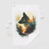 Deutsche Hirten als geistreiche Führer Golfhandtuch (Insitu)