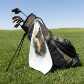 Deutsche Hirten als geistreiche Führer Golfhandtuch (Gras)