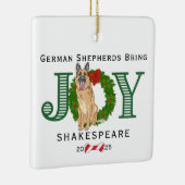 Deutsche Hirten bringen Freude Keramikornament (Rechts)