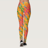 Deutsche Hirten coole Regenbogenfarben Leggings (Rückseite)
