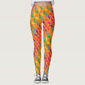 Deutsche Hirten coole Regenbogenfarben Leggings (Vorderseite)