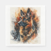 Deutsche Hirten in Magnetfeldern Serviette (Vorderseite)