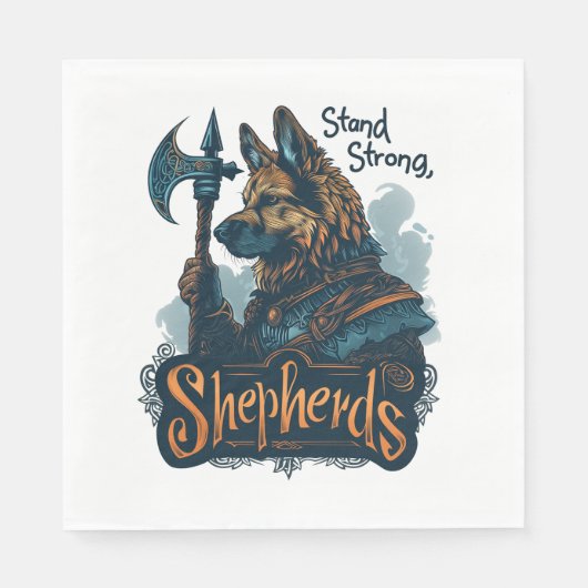 Deutsche Hirten in Viking Valor Serviette (Vorderseite)