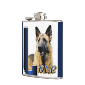 Deutsche Hirten LIEBE Geschenke Flachmann (Links)