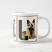 Deutsche Hirten LIEBE Geschenke Jumbo-Tasse (Rechts)