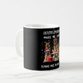 Deutsche Hirten machen mich glücklich, Menschen ma Kaffeetasse (Vorderseite Links)