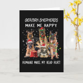 Deutsche Hirten machen mich glücklich, Menschen ma Karte (Gelbe Blume)
