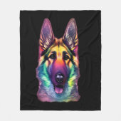 Deutsche Hirten malen Hübsche Pastelle Fleecedecke (Vorderseite)