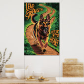 Deutsche Hirten mit Stärke Poster (Küche)