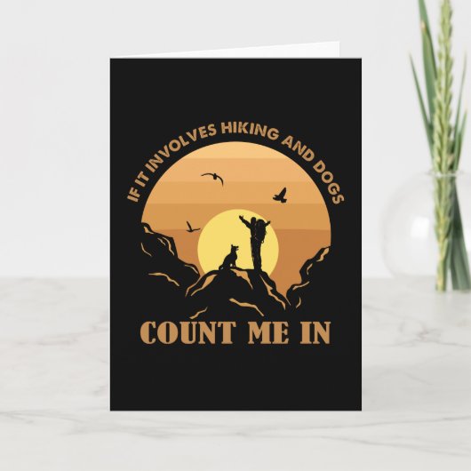 Deutsche Hirten zählen mich bei Wanderhunden Karte (Vorderseite)