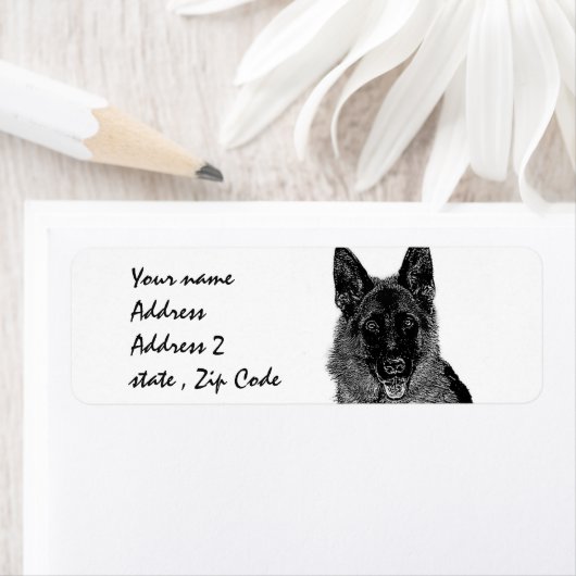 Deutsche Hirtenanschrift Labels (Insitu)