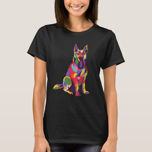 Deutsche Hirtenkunst für Hundehalter und Hunde T-Shirt (Vorderseite)