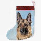 Deutsche Hirtenmalerei - Niedliche Original Hunde- Kleiner Weihnachtsstrumpf (Rückseite)
