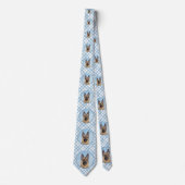 Deutsche Hirtenmalerei - Niedliche Original Hunde- Krawatte (Vorderseite)