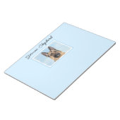 Deutsche Hirtenmalerei - Niedliche Original Hunde- Notizblock (angewinkelt)