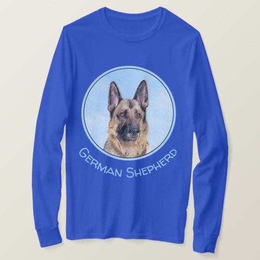 Deutsche Hirtenmalerei - Niedliche Original Hunde- T-Shirt (Design vorne)