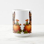 Deutsche Hirtenruhe mit Pumpkins und Blume Kaffeetasse (Mittel)