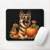 Deutsche Hirtenruhe mit Pumpkins und Blume Mousepad (Mit Mouse)