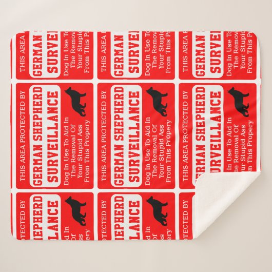 Deutsche Hirtenüberwachung Sherpadecke (Vorderseite (Horizontal))