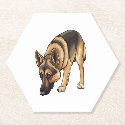 Deutsche Hirtenverfolgung Untersetzer (Vorderseite)