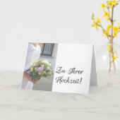 Deutsche Hochzeit Glückwünsche Karte (Gelbe Blume)