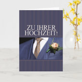 Deutsche Hochzeiten Karte (Gelbe Blume)