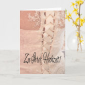 Deutsche Hochzeiten Karte (Gelbe Blume)