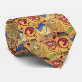 Deutsche Hofkarten Fahnen / Hunde, Hirsche, Falken Krawatte (Gerollt)