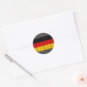 Deutsche Holzflagge Runder Aufkleber (Umschlag)