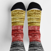 Deutsche Holzflagge Socken (Oben)
