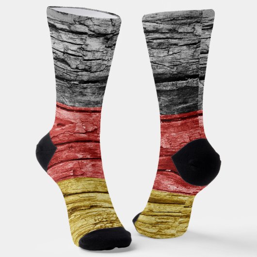 Deutsche Holzflagge Socken (Gewinkelt)