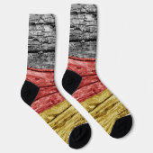 Deutsche Holzflagge Socken (Rechts)