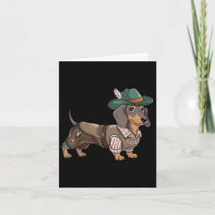 Deutsche Hunde Dackel Bayerische Weiner Wurst Karte