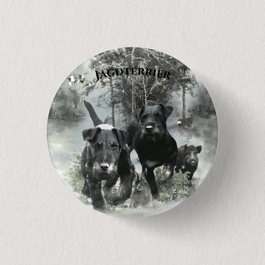 Deutsche Jagdterrier Button (Vorderseite)