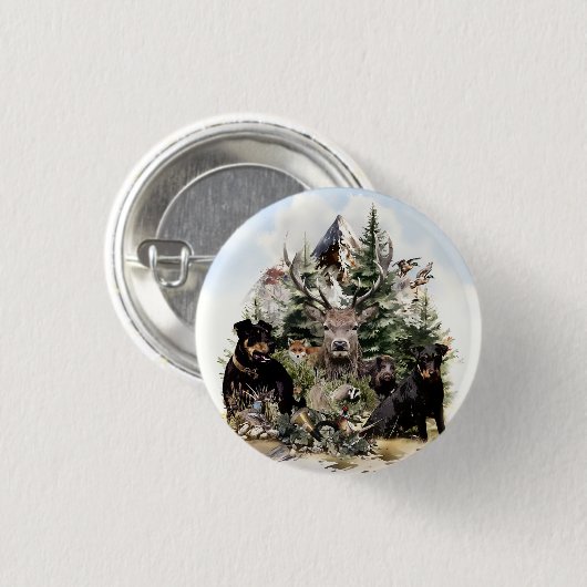 Deutsche Jagdterrier Button (Vorne & Hinten)